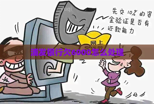 浦发银行欠6000怎么处理