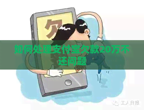 如何处理支付宝欠款20万不还问题
