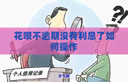 信用卡不逾期没有利息了如何操作