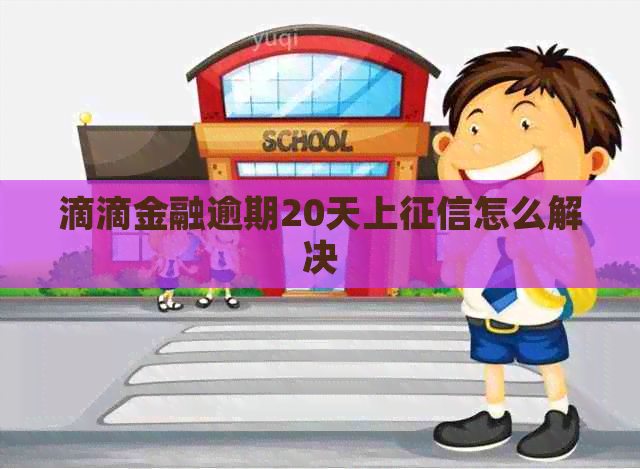 滴滴金融逾期20天上怎么解决