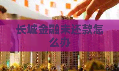 长城金融未还款怎么办