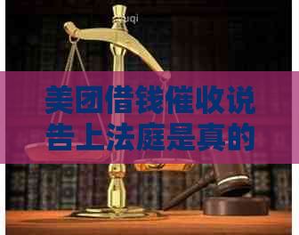 美团借钱说告上法庭是真的吗