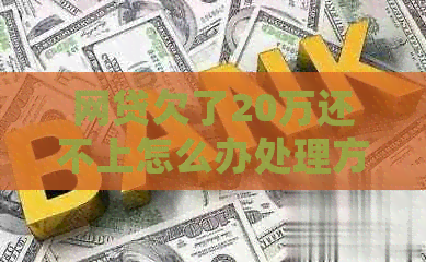 网贷欠了20万还不上怎么办处理方式