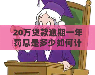20万贷款逾期一年罚息是多少如何计算