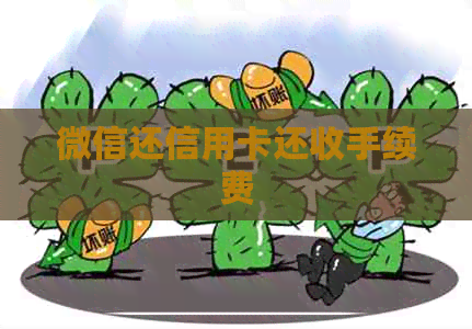 微信还信用卡还收手续费