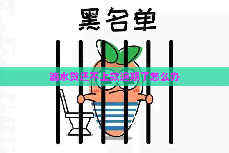 滴水贷还不上款逾期了怎么办
