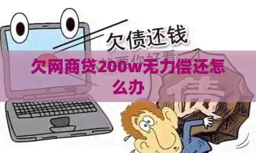欠网贷200w无力偿还怎么办