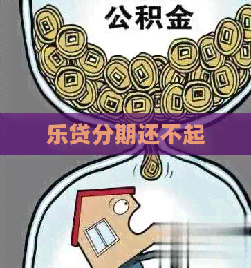 乐贷分期还不起