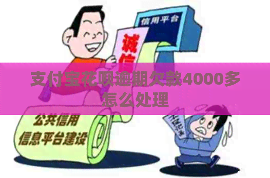 支付宝信用卡逾期欠款4000多怎么处理
