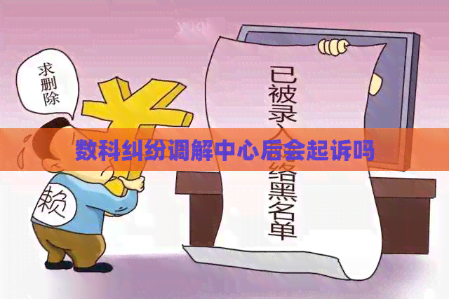 数科纠纷调解中心后会起诉吗