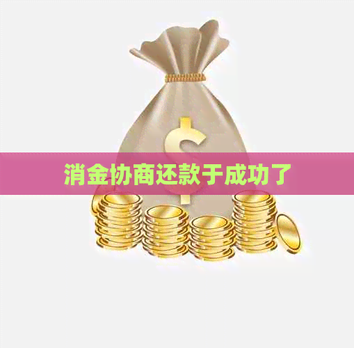 消金协商还款于成功了