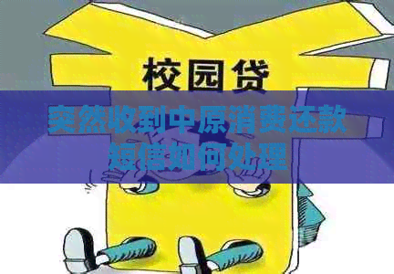 突然收到中原消费还款短信如何处理