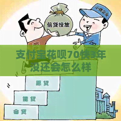支付宝信用卡70快3年没还会怎么样