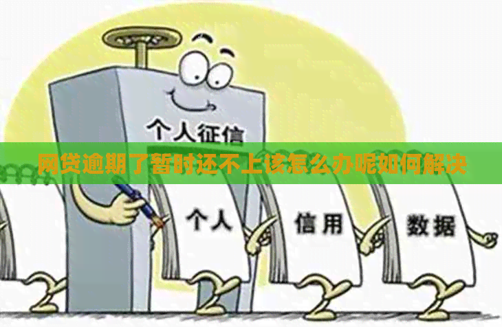 网贷逾期了暂时还不上该怎么办呢如何解决