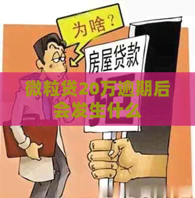 微粒贷20万逾期后会发生什么