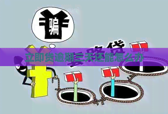 立即贷逾期三天还能怎么办