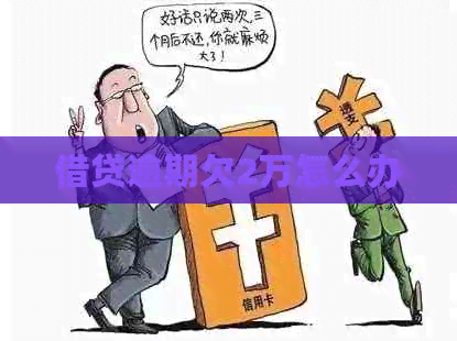 借贷逾期欠2万怎么办
