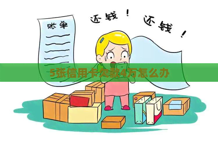 5张信用卡欠款4万怎么办