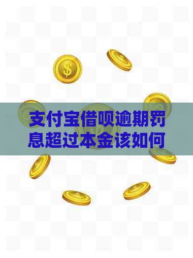 支付宝网贷逾期罚息超过本金该如何应对