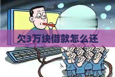 欠3万块借款怎么还