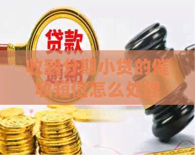 收到分期小贷的短信怎么处理