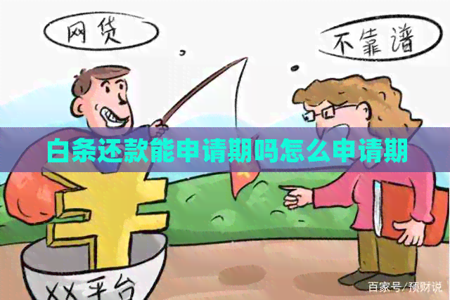 白条还款能申请期吗怎么申请期