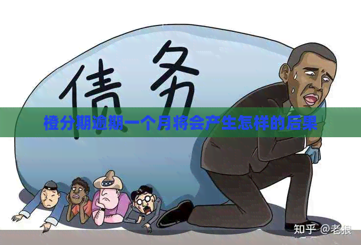 橙分期逾期一个月将会产生怎样的后果