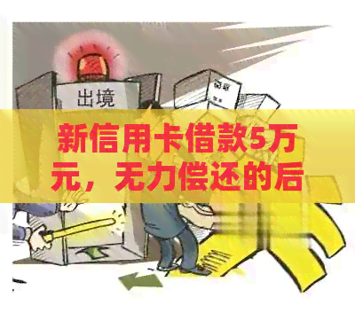 新信用卡借款5万元，无力偿还的后果及解决方案分析