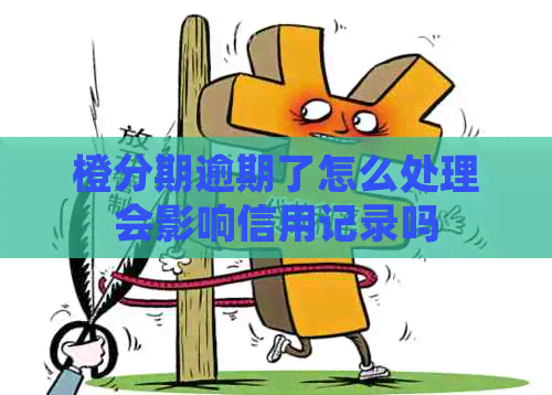 橙分期逾期了怎么处理会影响信用记录吗