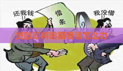 贷款即将逾期我该怎么办