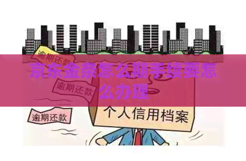 京东金条怎么期手续要怎么办理