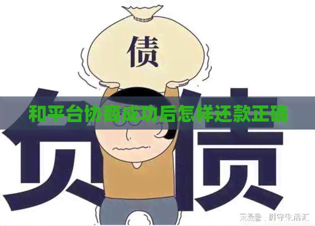 和平台协商成功后怎样还款正确