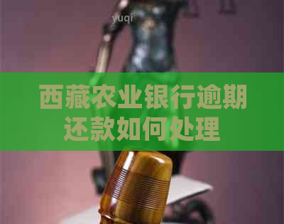      农业银行逾期还款如何处理