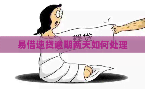 易借速贷逾期两天如何处理