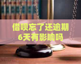 网贷忘了还逾期6天有影响吗