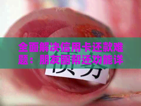 全面解决信用卡还款难题：朋友圈帮还功能详解与操作指南