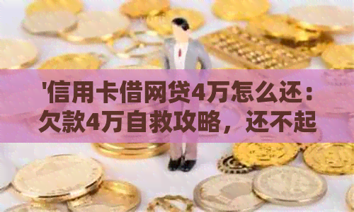 '信用卡借网贷4万怎么还：欠款4万自救攻略，还不起会怎样？'