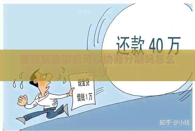 徽粒贷逾期后可以协商分期吗怎么处理