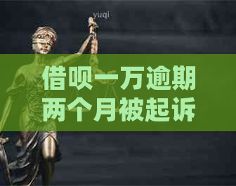 网贷一万逾期两个月被起诉怎么办