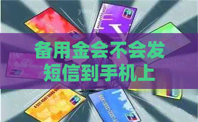 备用金会不会发短信到手机上