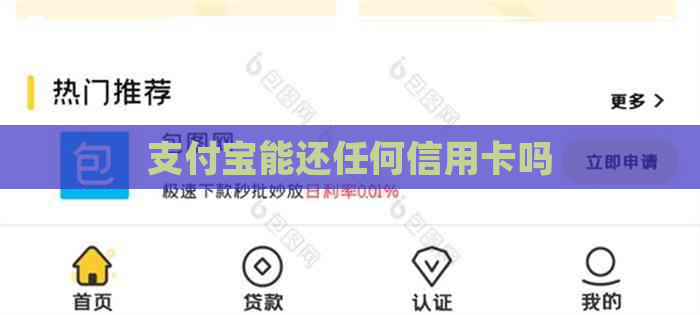 支付宝能还任何信用卡吗