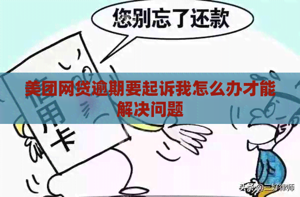 美团网贷逾期要起诉我怎么办才能解决问题