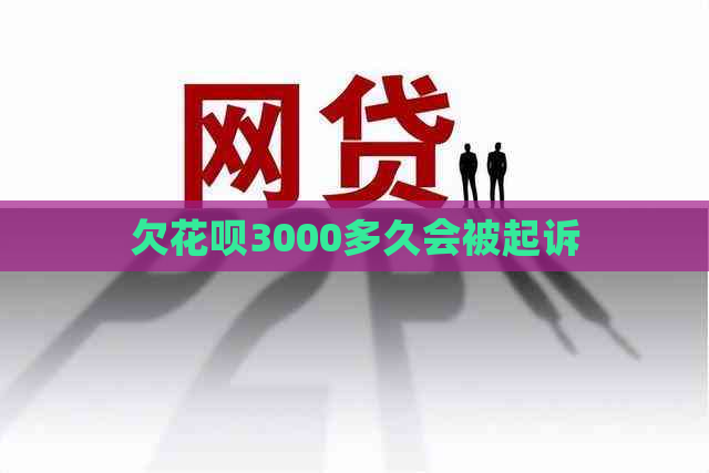 欠白条3000多久会被起诉