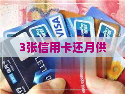 3张信用卡还月供