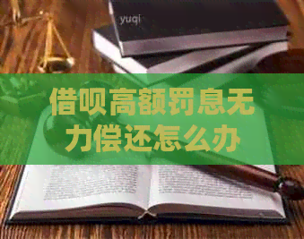 信用卡高额罚息无力偿还怎么办
