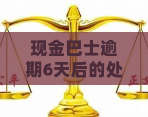 现金巴士逾期6天后的处理方式