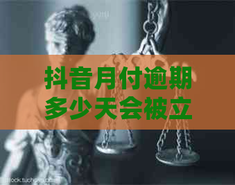 抖音月付逾期多少天会被立案