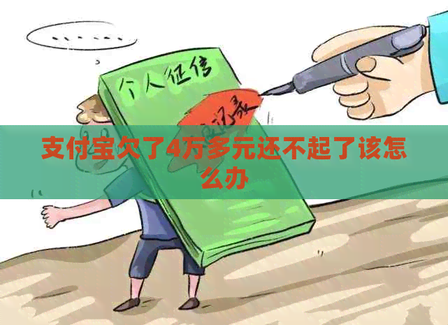 信用卡欠了4万多元还不起了该怎么办