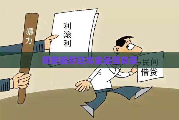 网贷逾期还本金是否真实