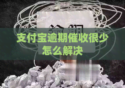 支付宝逾期很少怎么解决